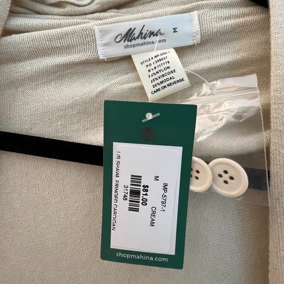 Mahina fringe cardigan - Picture 2 of 3